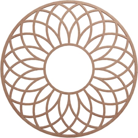 Ekena Millwork Cannes Wood Fretwork Pierced Ceiling Medallion, Wood (Paint Grade), 22"OD x 7 1/2"ID x 3/8"T CMWP22X22X0375CNMF